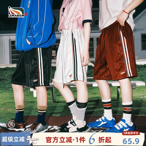 两条杠休闲短裤男情侣款女新款