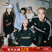 lemanism270g纯棉三条杠圆领长袖 T恤男春秋情侣卫衣无帽体恤衫 女