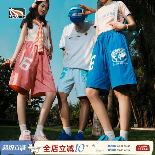 潮流印花休闲短裤男情侣款夏新款