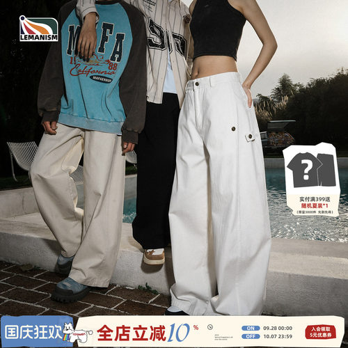 美式复古纯棉工装裤男2025春季