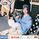 情侣美式 lemanism亨利领华夫格假两件卫衣男2025春季 套头上衣女潮