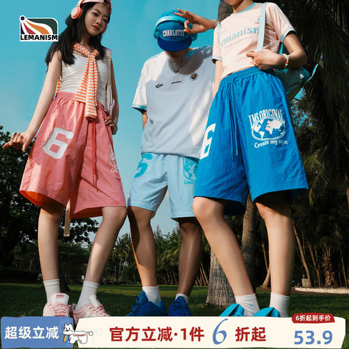 潮流印花休闲短裤男情侣款夏新款