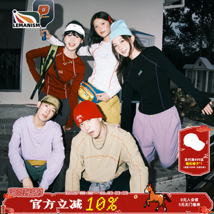 新款 lemanism美式 T恤2025春秋季 长袖 情侣上衣 潮流哈苏线男女款