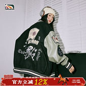 lemanism美式 潮牌字母刺绣棒球服夹克男宽松百搭休闲情侣初春外套