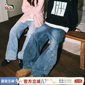 宽松裤 男2025春秋直筒休闲长裤 子情侣 复古弯刀牛仔裤 lemanism美式