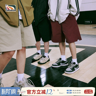 夏季 轻薄裤 速干运动裤 lemanism美式 五分裤 男款 宽松休闲裤 男女 短裤