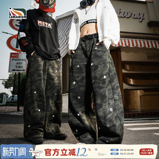 工装 男2025新款 裤 情侣款 lemanism美式 长裤 潮流复古迷彩宽松休闲裤