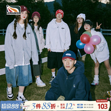 lemanism重磅灰色拉链连帽开衫卫衣外套男上衣情侣秋季运动潮牌女