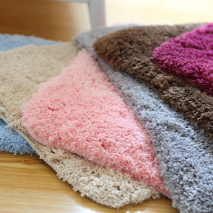出口日本加厚长绒毛毛地垫卧室地毯卫生间吸水浴室防滑门口垫脚垫