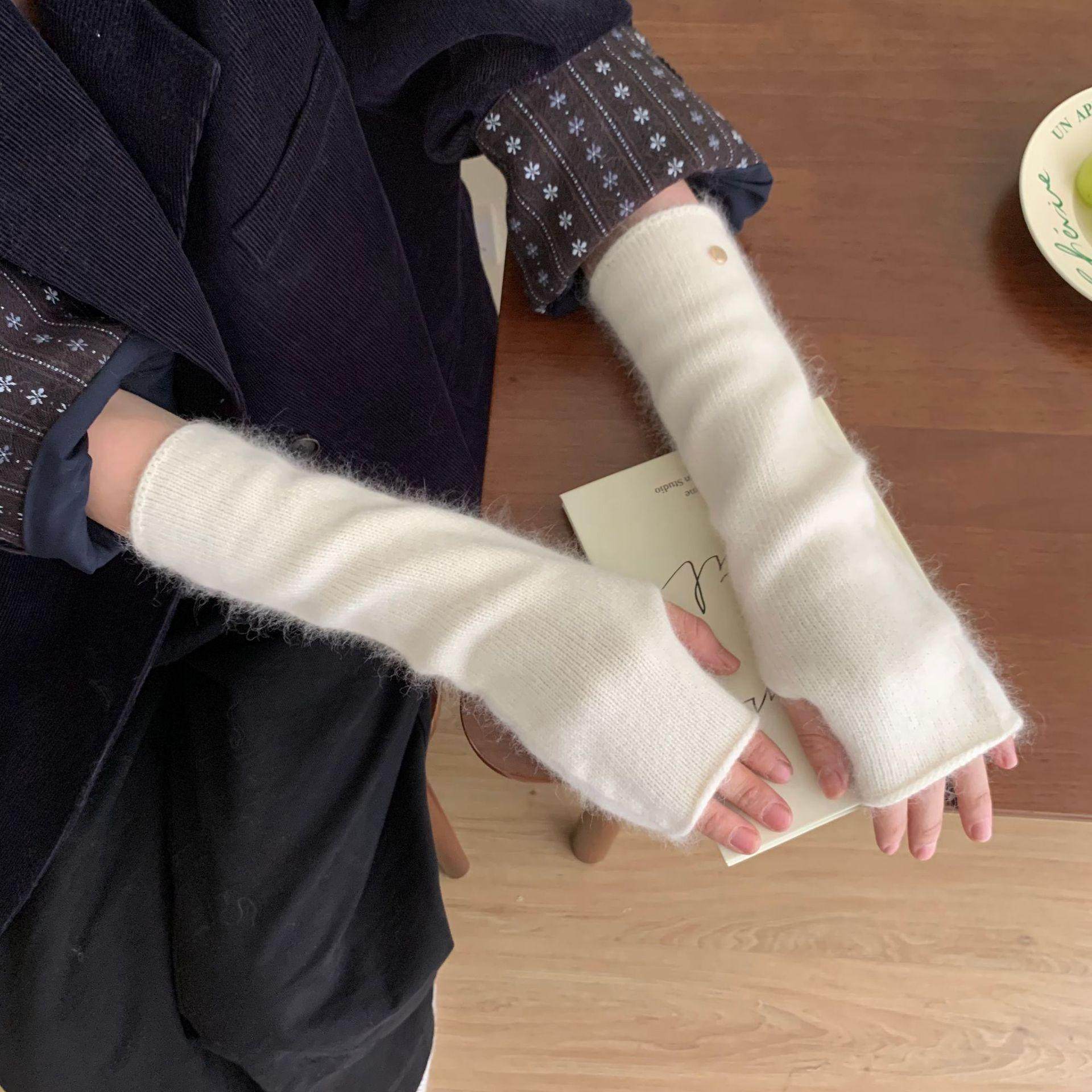 羊毛纯色袖套百搭护臂毛线手袖臂套针织堆堆半指秋冬保暖长款袖套,服饰配件/皮带/帽子/围巾,手套,淘宝优惠券,粉丝福利购,淘宝优惠卷