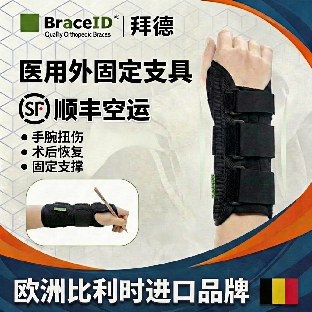 拜德骨折护腕扭伤防护手腕腱鞘儿童腕部男女透气固定护具康复医用