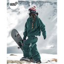 男全压胶宽松防水防风新款 女款 专业滑雪上衣 snow滑雪服套装 john
