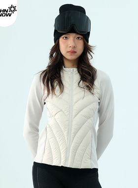 John snow滑雪羽绒内胆户外运动保暖女男秋冬外套中间层修身打底