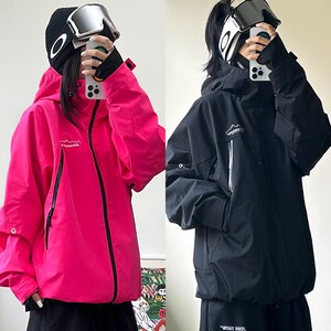 Johnsnow男女款单板双板压胶滑雪服宽松防水防风保暖冲锋衣ak新款