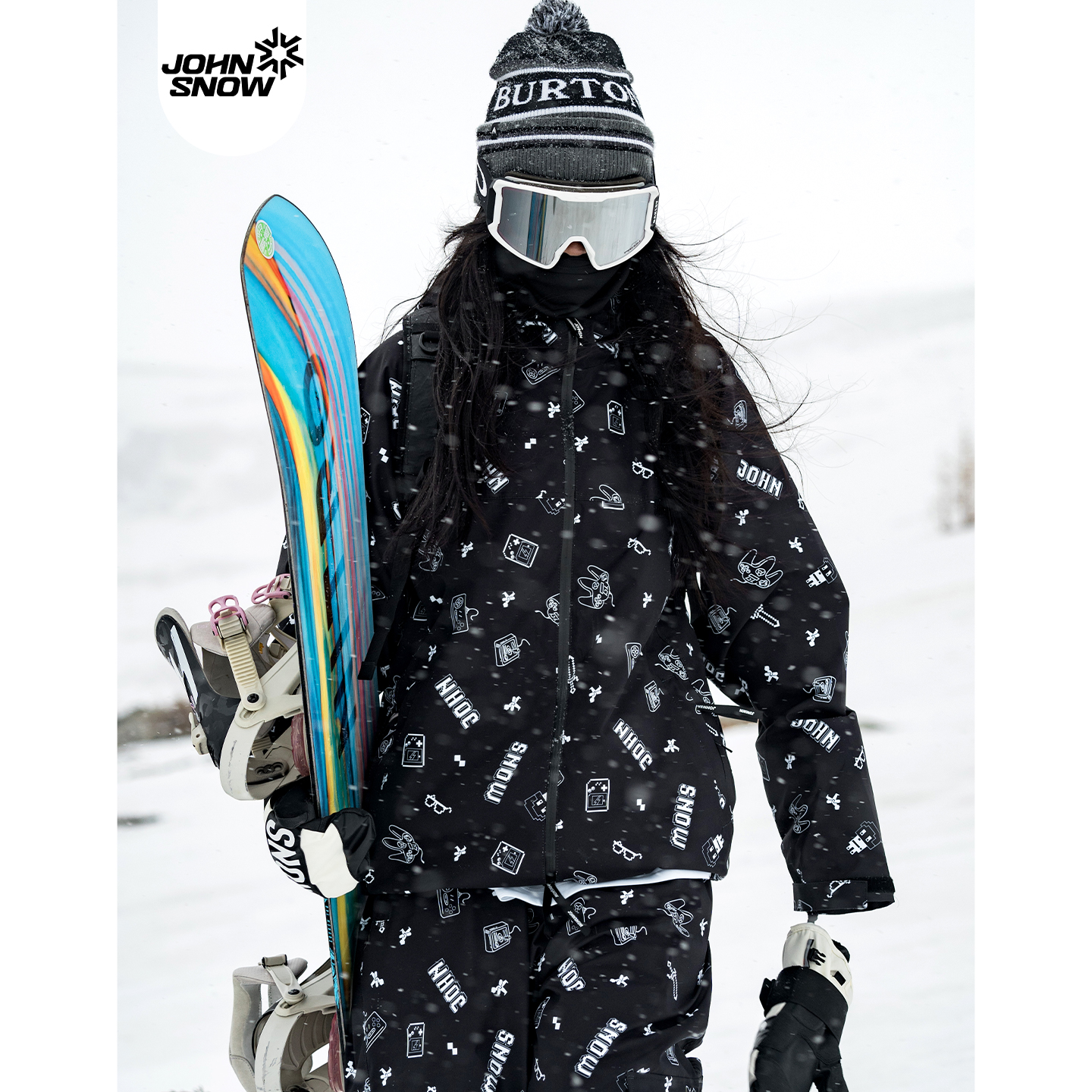 小红书博主推荐数码印花滑雪服