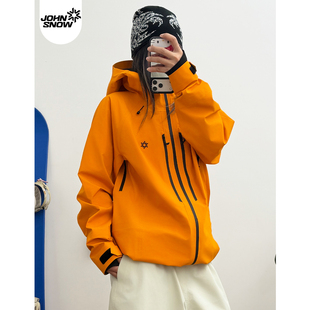 男单板宽松专业防水防风新款 全压胶上衣 snow硬壳滑雪服女款 John