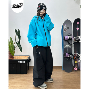 男单板3L全压胶防水防风26新款 John snow滑雪服套装 女款 滑雪衣裤