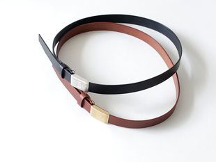 NATIVEWELL复古合页扣皮带意大利buttero植鞣头层牛皮轻量化腰带