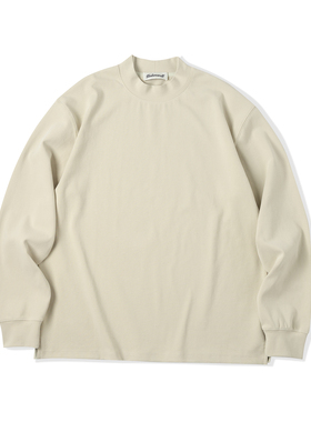 NATIVEWELL长绒棉弹力磨毛长袖T恤tee温暖柔软亲肤抗皱打底中高领