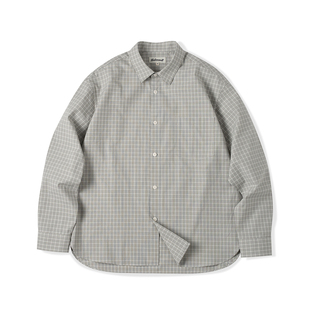 NATIVEWELL格纹衬衫 通勤微宽松长绒棉日本面料