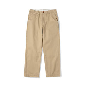NATIVEWELL工装长裤Chino Army宽松直筒40S/3超高密度长绒棉