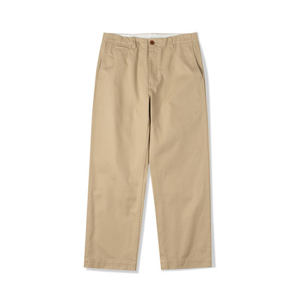 NATIVEWELL工装长裤Chino Army宽松直筒40S/3超高密度长绒棉