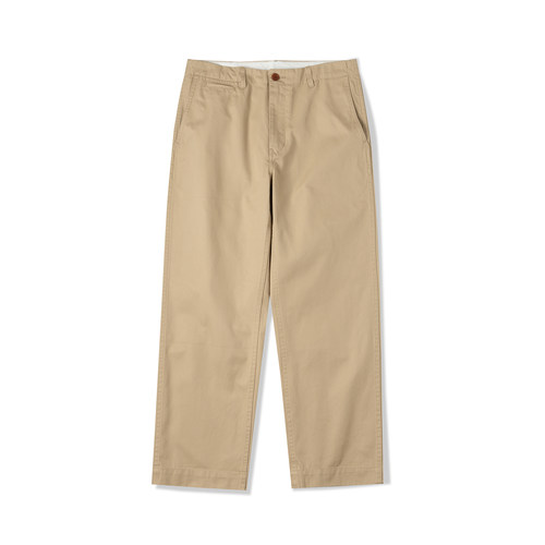 NATIVEWELL工装长裤Chino Army宽松直筒40S/3超高密度长绒棉