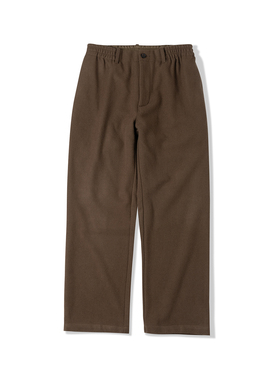 NATIVEWELL厚垂软羊毛长裤微宽松易搭配弹力腰围高支羊毛