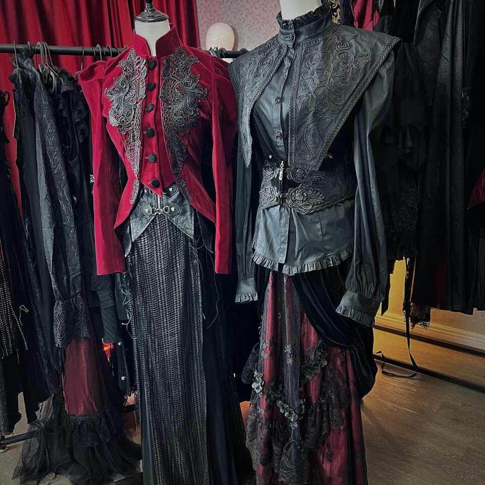 DevilFashion哥特暗黑宽肩衬衫