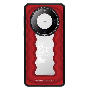 励志波浪语录适用华为mate60pro 潮牌新品 HUAWEI镜面 mate60少女保护60pro 华为手机壳 情侣款 CASETi新款