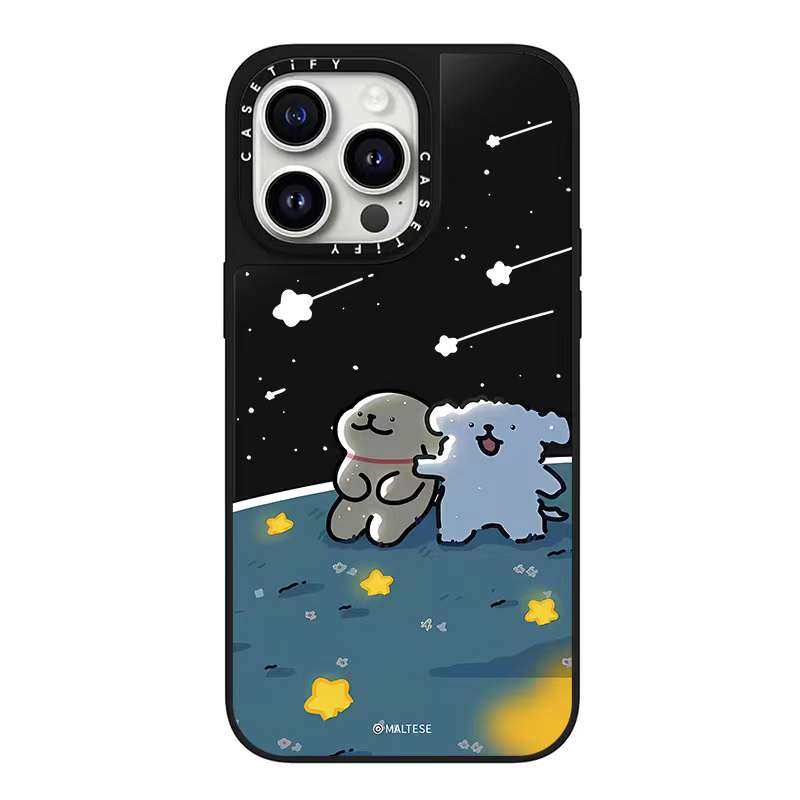 苹果15pro镜面可爱防摔