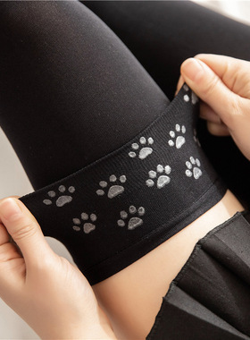 硅胶防滑加长过膝袜女百搭显瘦JK小腿袜天鹅绒腿丝袜日系黑色长筒