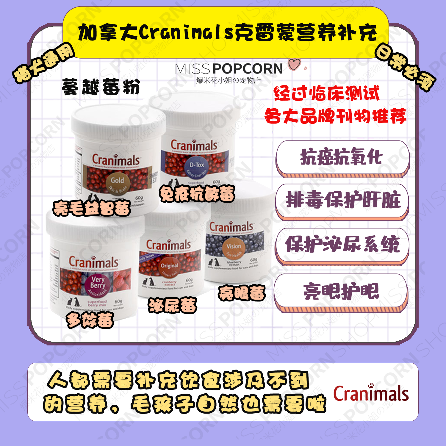 【爆米花】加拿大Cranimals...