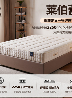【V6深睡版】莱伯蕾全拆式环保0胶水独立袋弹簧床垫卧室家用床垫