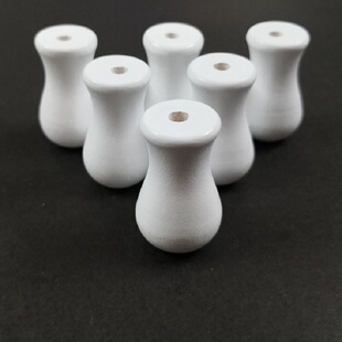 跨境  窗帘配件 白色拉绳木坠木珠子 竹木帘配件竹卷帘木钟坠子