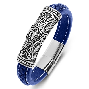 马年平安扣好运红绳男款皮质编织手链2026本命年太岁护身红色手绳