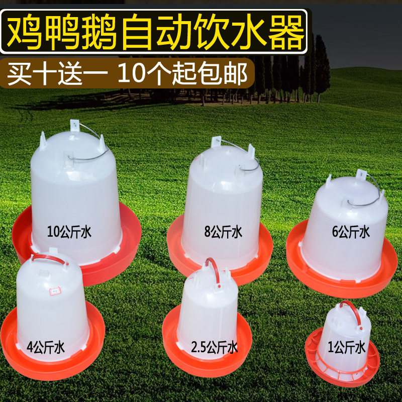 鸡水壶鸡用自动饮水器雏鸡饮水桶鸡鸭鹅自动喂水器饮水槽养鸡设备