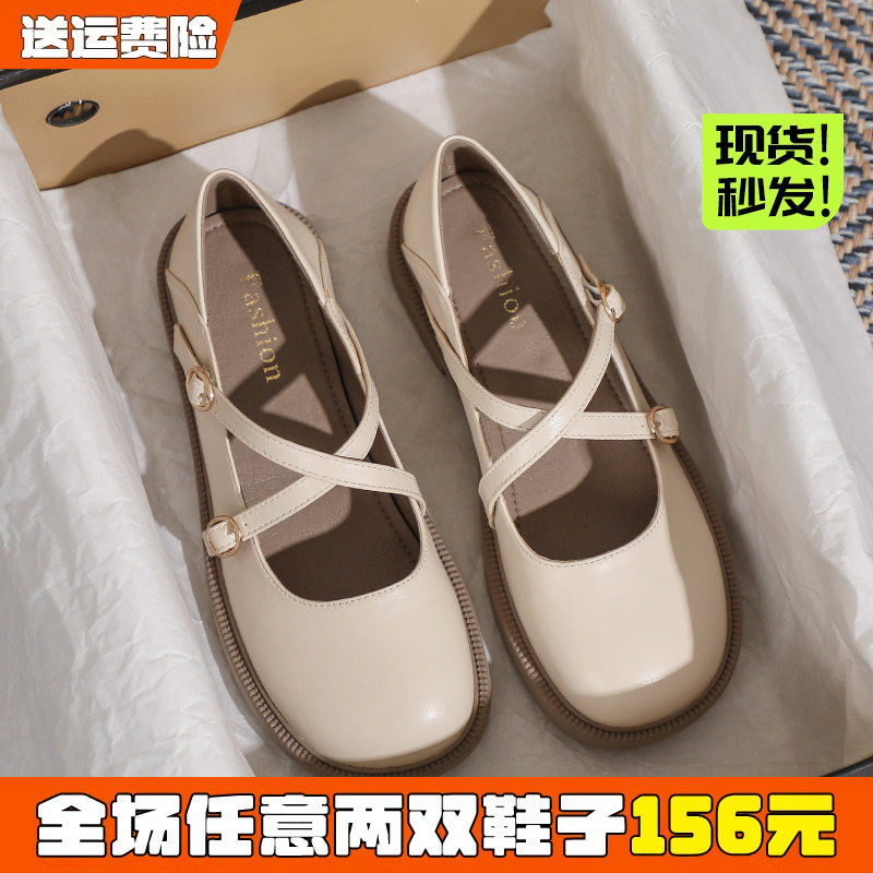 法式玛丽小皮鞋厚底日系jk圆头图片
