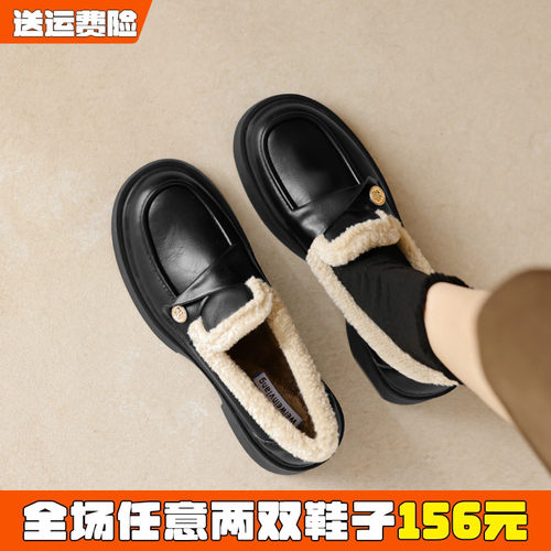 免费试穿质保90天加绒小皮鞋