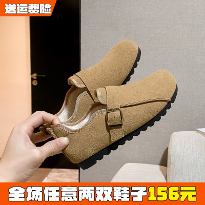 现货秒发加绒勃肯鞋女