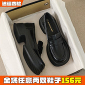 女鞋 厚底乐福鞋 41到43 英伦小皮鞋 大码 女春2026新款 高级感通勤单鞋