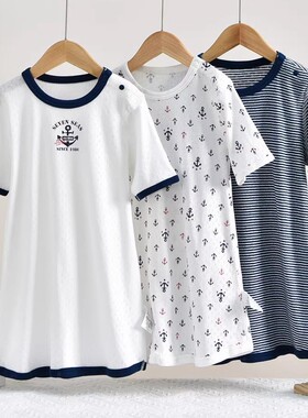 纯棉儿童睡袍家居服空调服