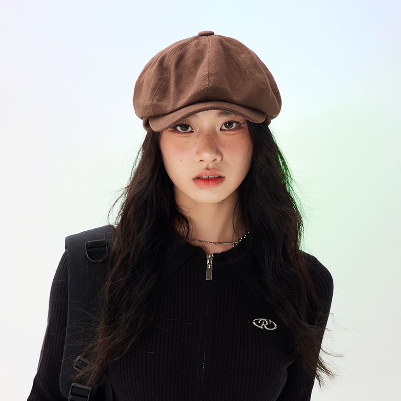 八角贝雷帽出游日系男女四季复古