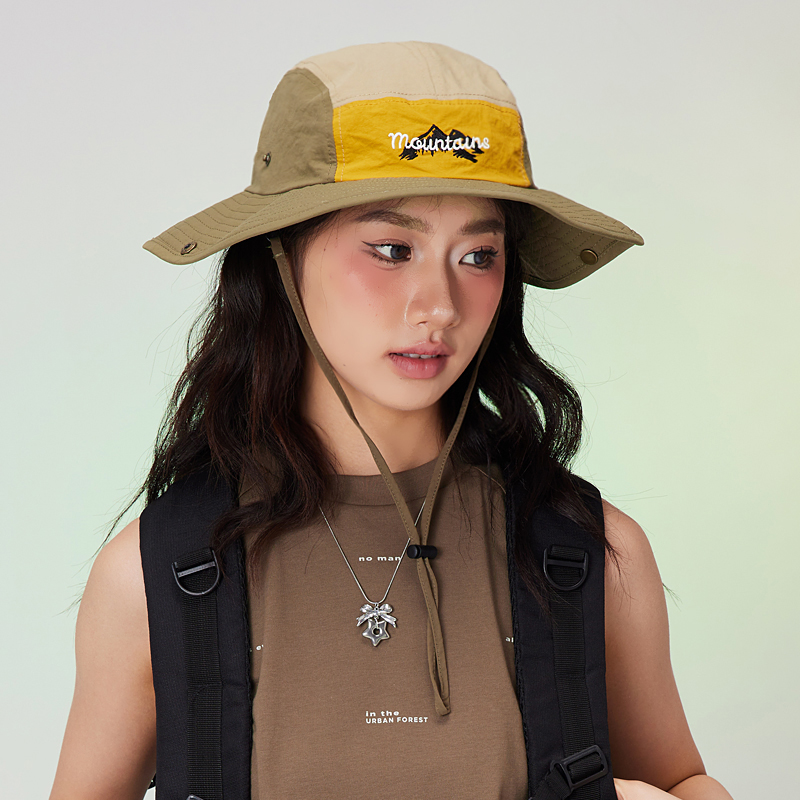 登山帽渔夫帽女防晒遮阳户外夏季
