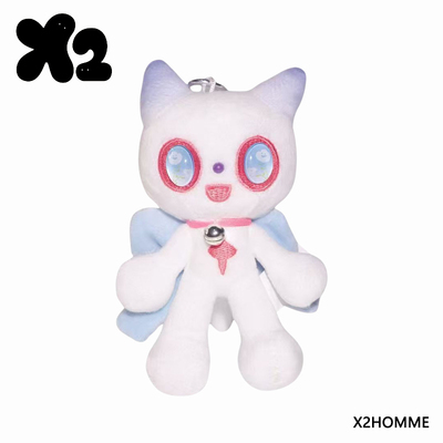 X2HOMMUNE联名Weekend hub 原创设计毛绒玩偶挂件MEOW喵玩偶包挂