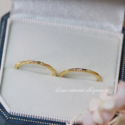 简约百搭叠戴素圈戒指