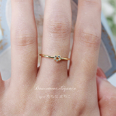 花卉 精致 桃奈町agete日系风清新镀金18k显白百搭小众戒指女