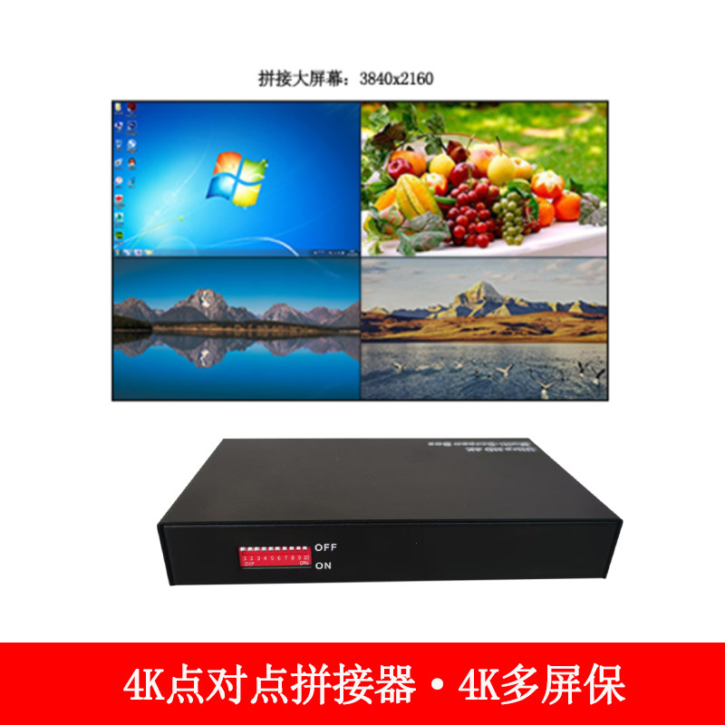 1进4出4K点对点横屏竖屏拼接分配器/分频器/分支