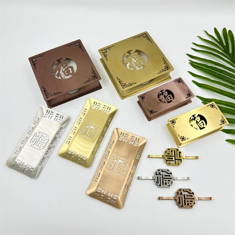 不锈钢福系列毛巾碟配套餐厅酒店商用台面筷托毛巾碟牙签盒纸巾盒