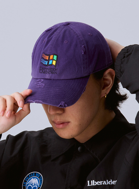 【官方直营】Liberaider 复古做旧破坏刺绣LOGO六片式棒球帽26FW
